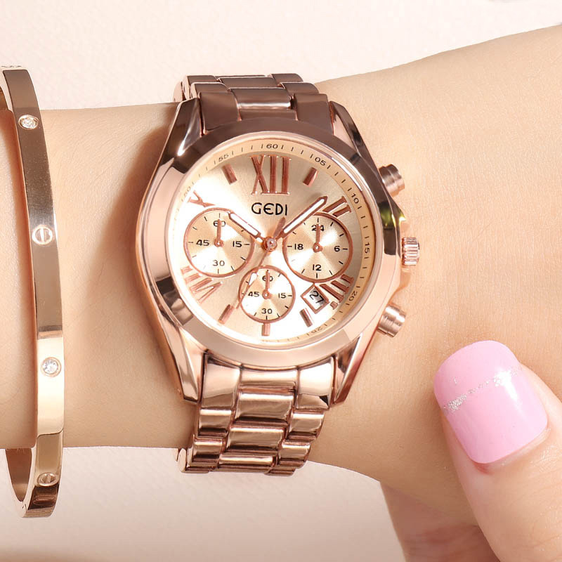 Luxury Watch Unique - Luxury Rose Gold Women Casual Watch