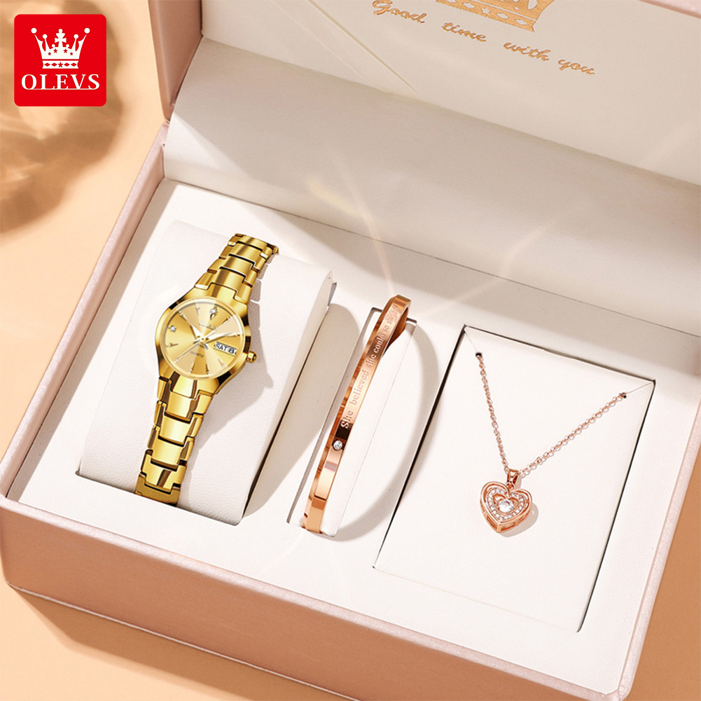 Luxury Watch For Women - OLEVS Ladies Watch 8697 Luxury Elegant