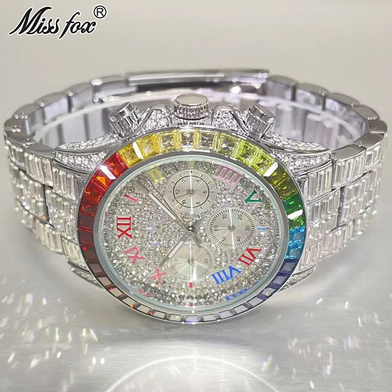 Luxury Watch Manufacturers - MISSFOX Luxury Iced Watch For Men