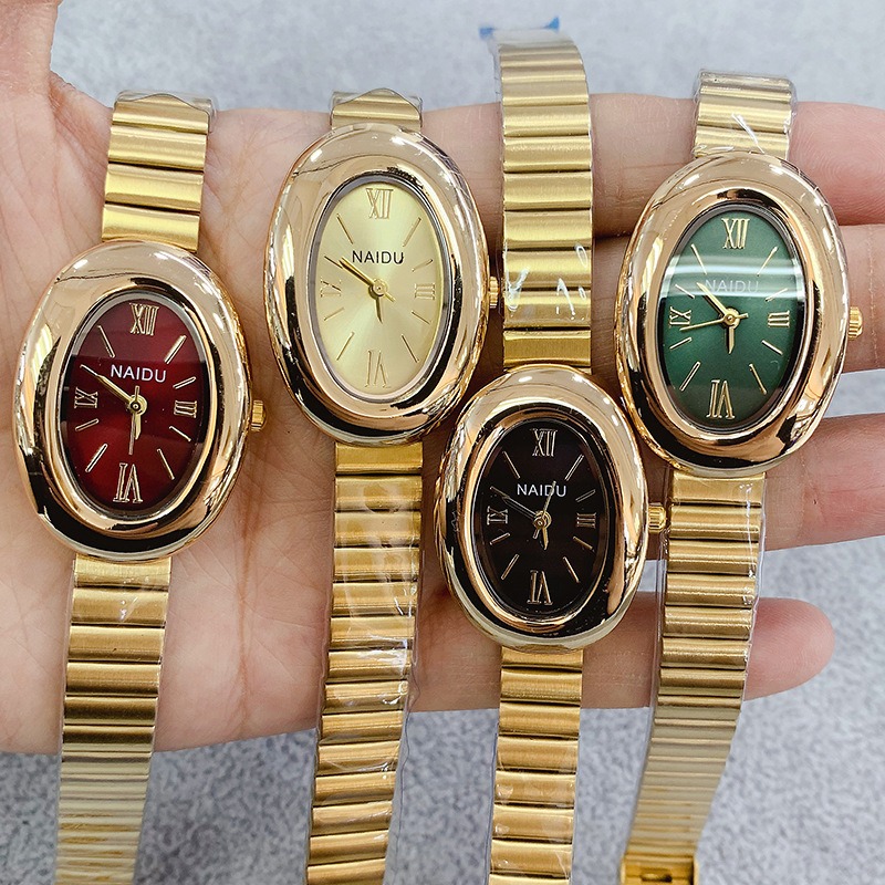 Luxury Watch For Sale - Luxury Brand Gold Oval Women Quartz