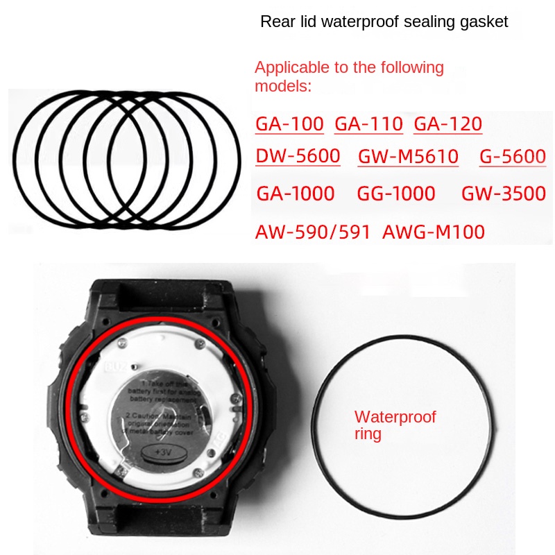 Casio Watch G-Shock Ga-2100 - Rear cover waterproof ring for Casio