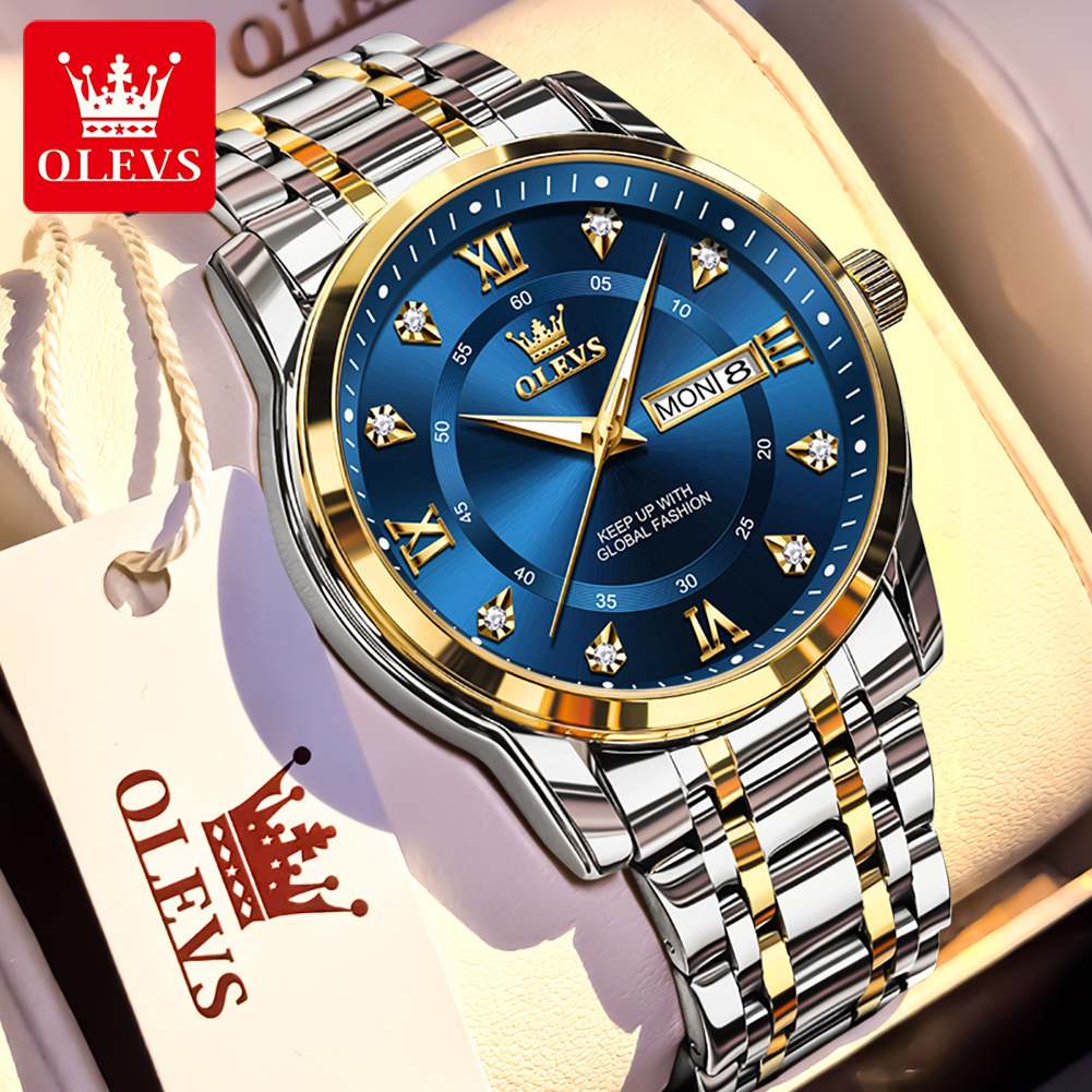 Luxury Watch For Sale - OLEVS Brand Fashion men's watches stainless