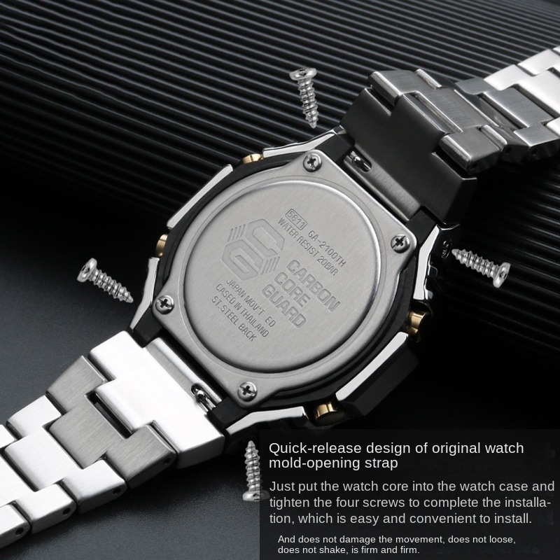 GA2100 metal strap for G-SHOCK - Casio Watch G-Shock Ga-2100 recension och pris