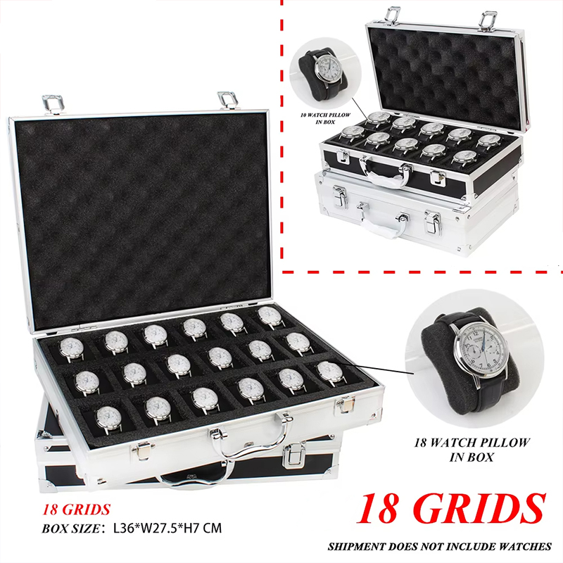Portable 18 Girds Luxury Premi - Luxury Watch Storage recension och pris