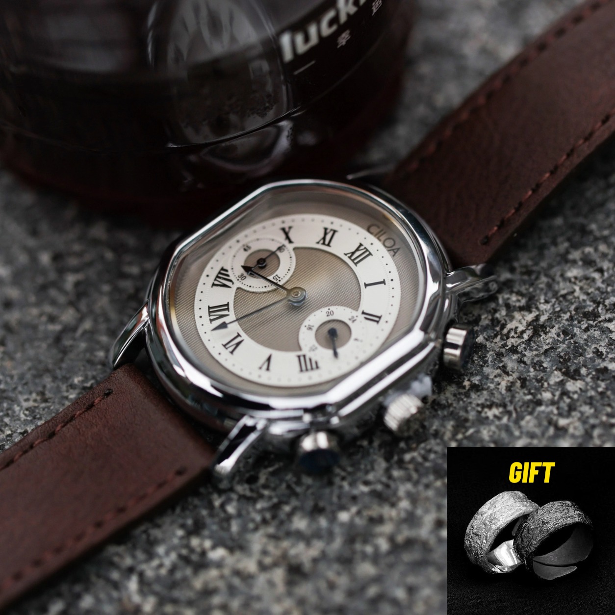 CILOA Retro Silver Watch Men's - Luxury Watch Trends 2025 recension och pris