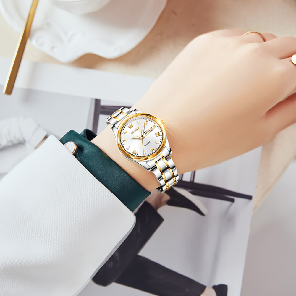 OLEVS 5563 New Fashion Women Q - Luxury Watch Leather Strap recension och pris