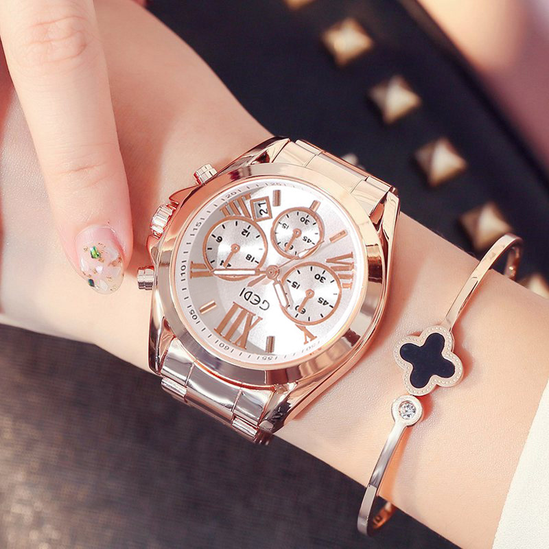 Luxury Rose Gold Women Casual  - Luxury Watch Unique recension och pris