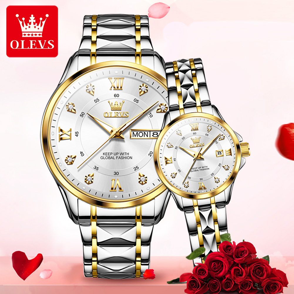 OLEVS 2906 Couple Watch Origin - Best Luxury Quartz Watch recension och pris