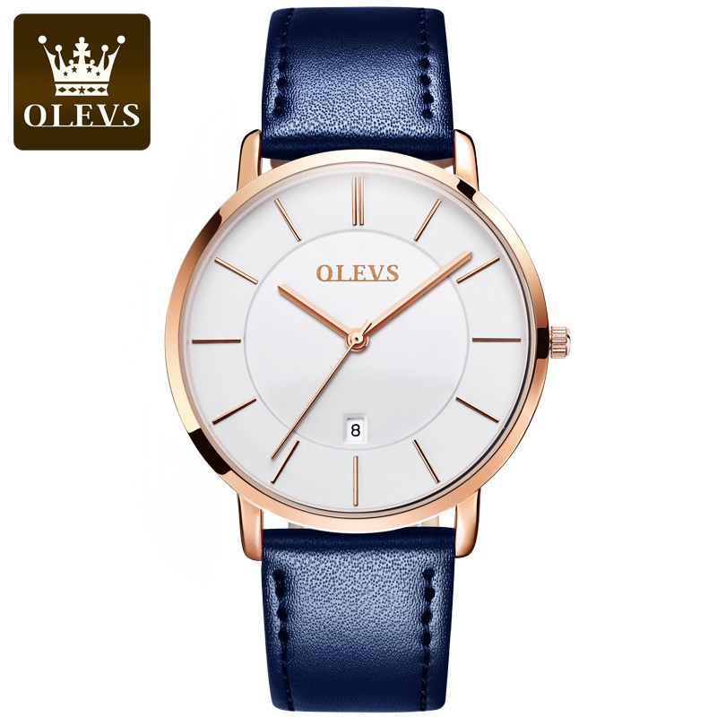 OLEVS Fashion Ultra Thin Women - Luxury Watch Leather Strap recension och pris