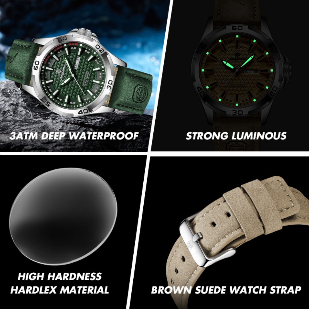 PAAZOMU Luxury Brand Men Watch - Luxury Watch Organizer recension och pris
