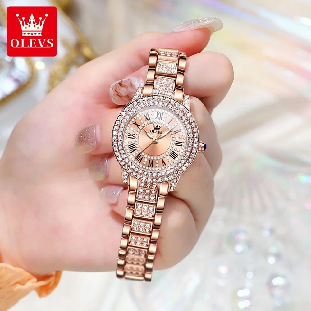 OLEVS 9943 Luxury All Diamond  - Luxury Watch For Sale recension och pris