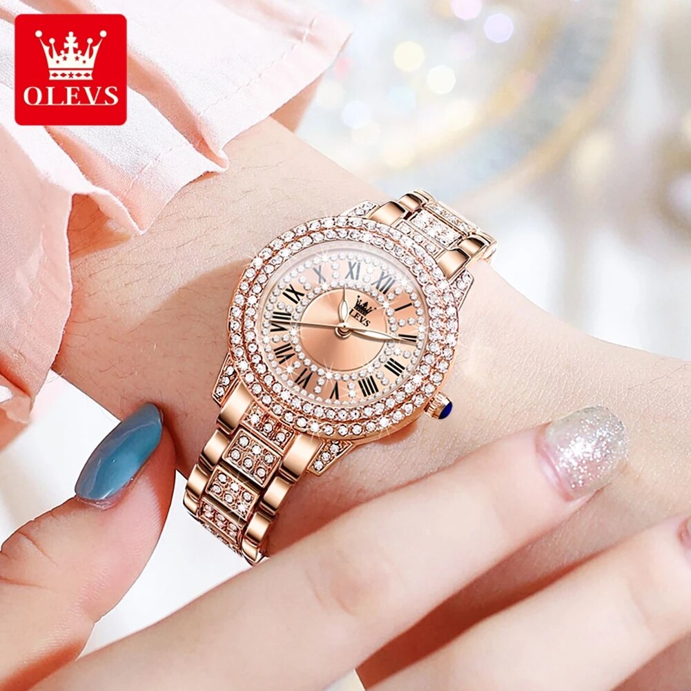 OLEVS 9943 Luxury All Diamond  - Luxury Watch For Sale recension och pris