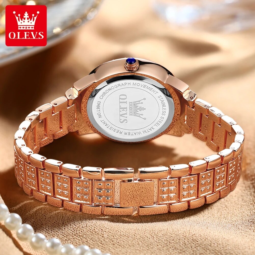 OLEVS 9943 Luxury All Diamond  - Luxury Watch For Sale recension och pris