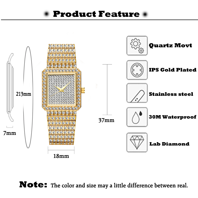MISSFOX Diamond Watch For Wome - Luxury Watch Unique recension och pris