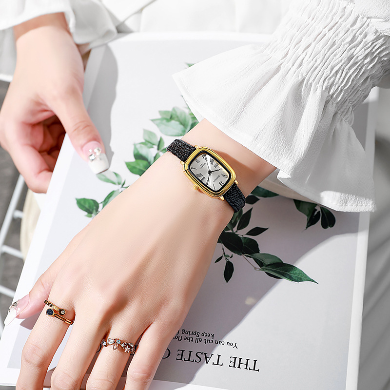 Fashion Quartz Watch Women Vin - Luxury Watch Leather Strap recension och pris