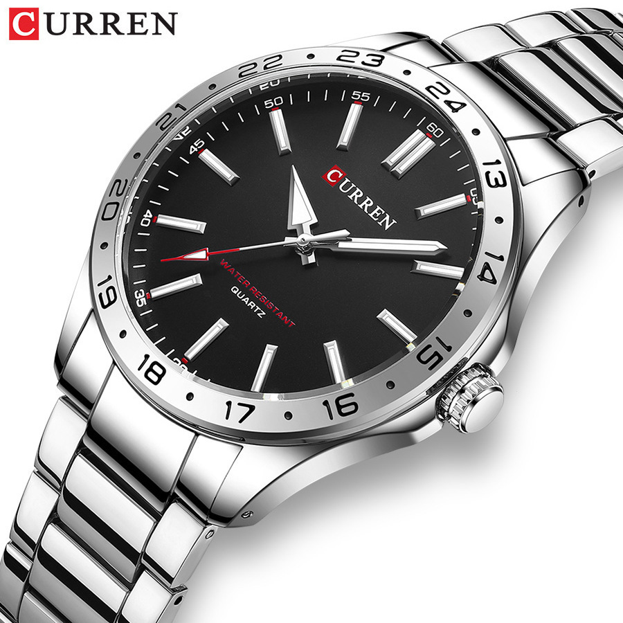 CURREN 8452 Silver White Gift  - Luxury Watch Audemars Piguet recension och pris