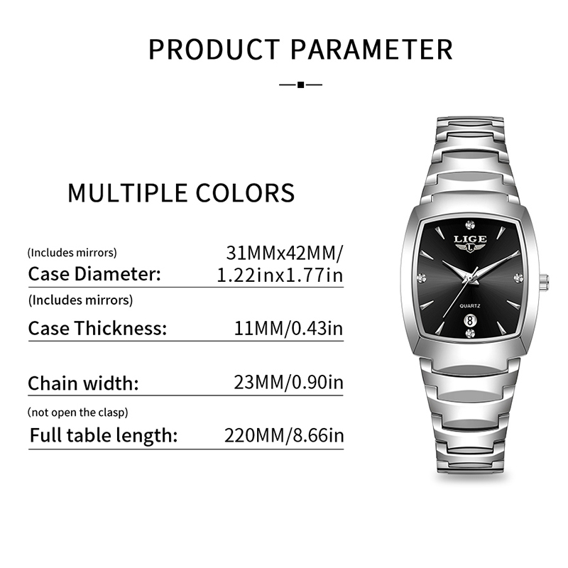 LIGE Watch women Business Luxu - Luxury Watch For Women recension och pris