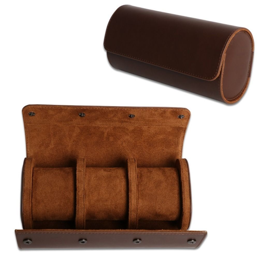 Vintage PU Leather Watch Trave - Luxury Watch Stand recension och pris