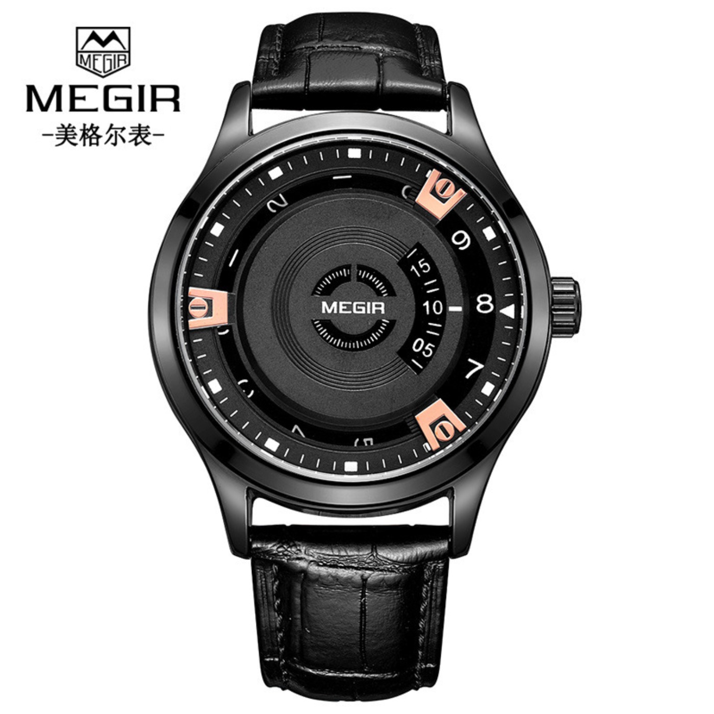 MEGIR Men Watches Luxury Leath - Luxury Watch Leather Strap recension och pris