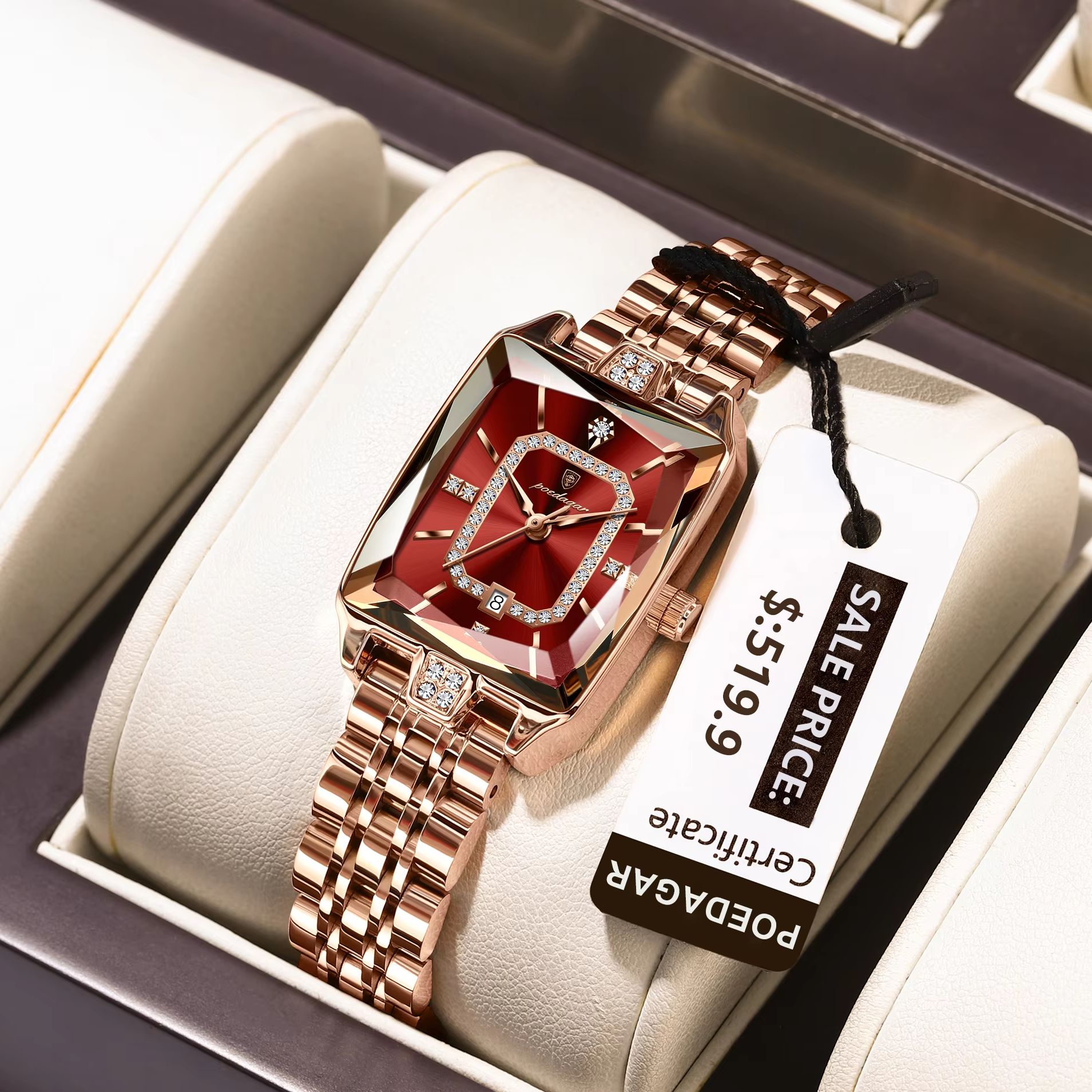 POEDAGAR Fashion Elegant Women - Luxury Watch For Sale recension och pris