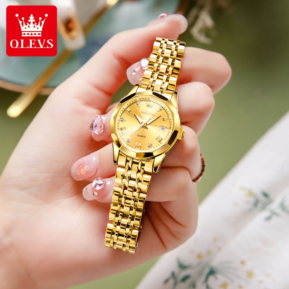 OLEVS Fashion Golden Watch for - Luxury Watch For Sale recension och pris
