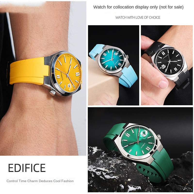 Fluoro rubber Watch Strap For  - Citizen Watch Tsuyosa recension och pris