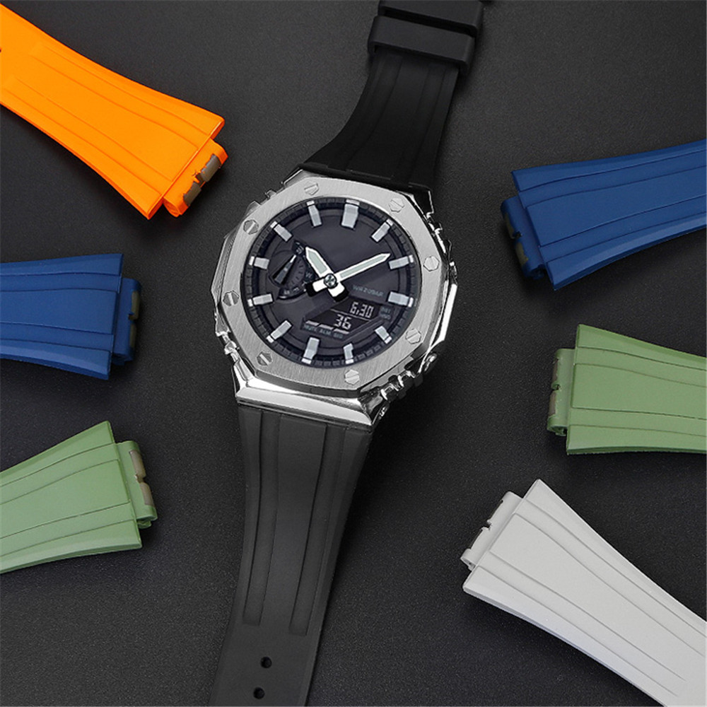 Premium Fluoro Rubber Watch Ba - Casio Watch G-Shock Ga-2100 recension och pris