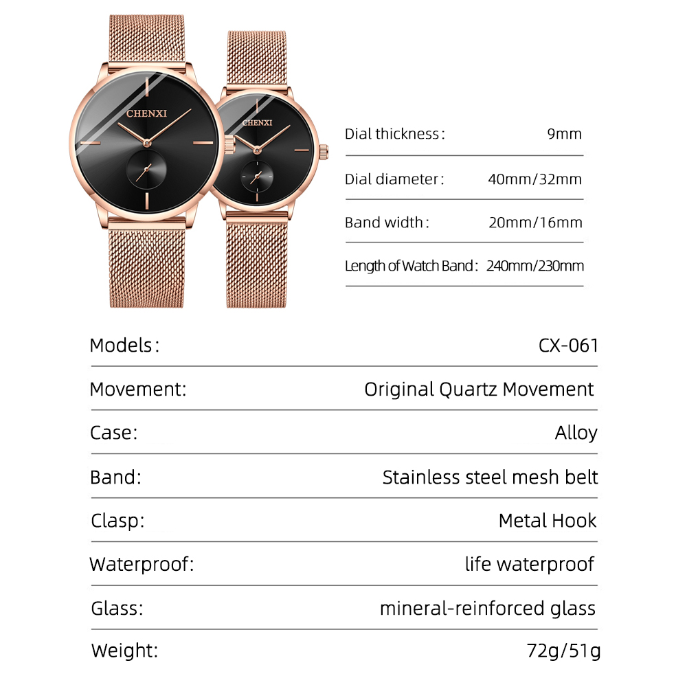 CHENXI Luxury Waterproof Men W - Best Luxury Quartz Watch recension och pris